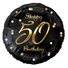 Kép 1/3 - Happy Birthday 50 B&C Gold fólia lufi 36 cm