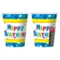 Kép 2/3 - Happy Birthday Blue papír pohár 6 db-os 270 ml