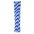 Kép 1/5 - Kék Blue Stripes rugalmas papír szívószál 12 db-os