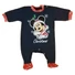 Kép 1/3 - Hosszú ujjú, belül enyhén bolyhos baba rugdalózó karácsonyi Mickey egér mintával