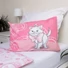 Kép 6/8 - Disney Marie Pink Flower gyerek, ovis ágyneműhuzat 100×135cm, 40×60 cm