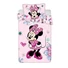 Kép 1/5 - Disney Minnie Flowers gyerek, ovis ágyneműhuzat 100×135cm, 40×60 cm