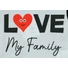 Kép 2/3 - "Love my family" feliratos rövid ujjú baba body fekete