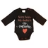 Kép 1/3 - "Sorry boys. My Daddy's my valentine" feliratos valentin napi baba body fekete