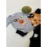 Kép 4/5 - Halloween hosszú ujjú baba body szürke