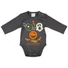 Kép 1/5 - Halloween hosszú ujjú baba body szürke