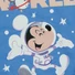 Kép 2/3 - Rövid ujjú űrhajós baba body Mickey egér mintával kék