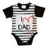 Kép 1/3 - "I LOVE MY DAD" feliratos rövid ujjú baba body fekete