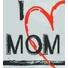 Kép 2/3 - "I LOVE MY MOM" feliratos rövid ujjú baba body fekete