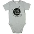 Kép 1/3 - "I love you to the moon and back" feliratos rövid ujjú baba body szürke