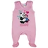 Kép 1/3 - Disney Minnie pandás belül bolyhos ujjatlan rugdalózó