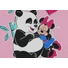 Kép 2/3 - Disney Minnie pandás belül bolyhos ujjatlan rugdalózó