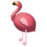 Kép 1/2 - Flamingó Tropic sétáló fólia lufi 83 cm