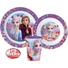 Kép 2/2 - Disney Jégvarázs Purple étkészlet, micro műanyag szett, pohárral 260 ml