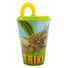 Kép 2/4 - Dinoszaurusz T-Rex szívószálas pohár, műanyag 430 ml