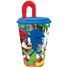 Kép 1/6 - Sonic a sündisznó Speedy szívószálas pohár, műanyag 430 ml