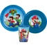 Kép 1/2 - Super Mario Mushroom Kingdom étkészlet, műanyag szett