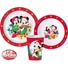 Kép 2/2 - Disney Minnie and Mickey Karácsonyi étkészlet, micro műanyag szett, pohárral 260 ml