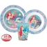 Kép 1/2 - Disney Hercegnők Ariel étkészlet, micro műanyag szett, pohárral 260 ml