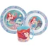 Kép 1/2 - Disney Hercegnők Ariel étkészlet, micro műanyag szett bögrével 350 ml