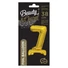 Kép 2/2 - Arany B&C Gold mini 7-es szám fólia lufi talppal 38 cm