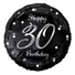 Kép 1/2 - Happy Birthday 30 B&C Silver fólia lufi 36 cm