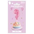 Kép 2/3 - Rózsaszín 9-es Pink szám fólia lufi tortára 13 cm