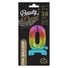 Kép 2/2 - Színes Rainbow mini 0-ás szám fólia lufi talppal 38 cm