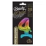 Kép 2/2 - Színes Rainbow mini 4-es szám fólia lufi talppal 38 cm