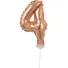 Kép 1/3 - Rose Gold 4-es szám fólia lufi tortára 13 cm