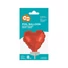 Kép 2/2 - Red Heart, Piros szív fólia lufi tortára 8 cm
