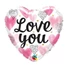 Kép 1/2 - Szerelem Hearts fólia lufi 46 cm