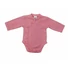 Kép 1/3 - Egyszínű, hosszú ujjú elöl patentos baba body