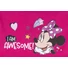 Kép 2/5 - Fodros ujjú kislány nyári ruha Minnie egér mintával